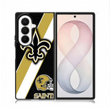 New Orleans Saints Black Old Gold Samsung Galaxy Z Fold 8 Ultra Case BC1804