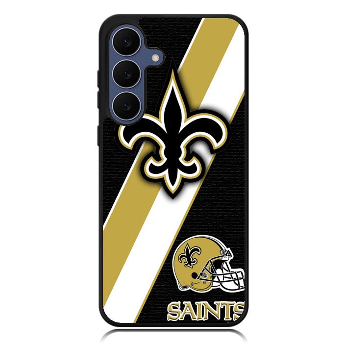 New Orleans Saints Black Old Gold Samsung Galaxy S25 FE Case BC1804