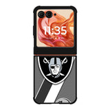 Oakland Raiders Black Gray Motorola Moto Razr 2025/2024 , Moto Razr 60/50 Case BC1812