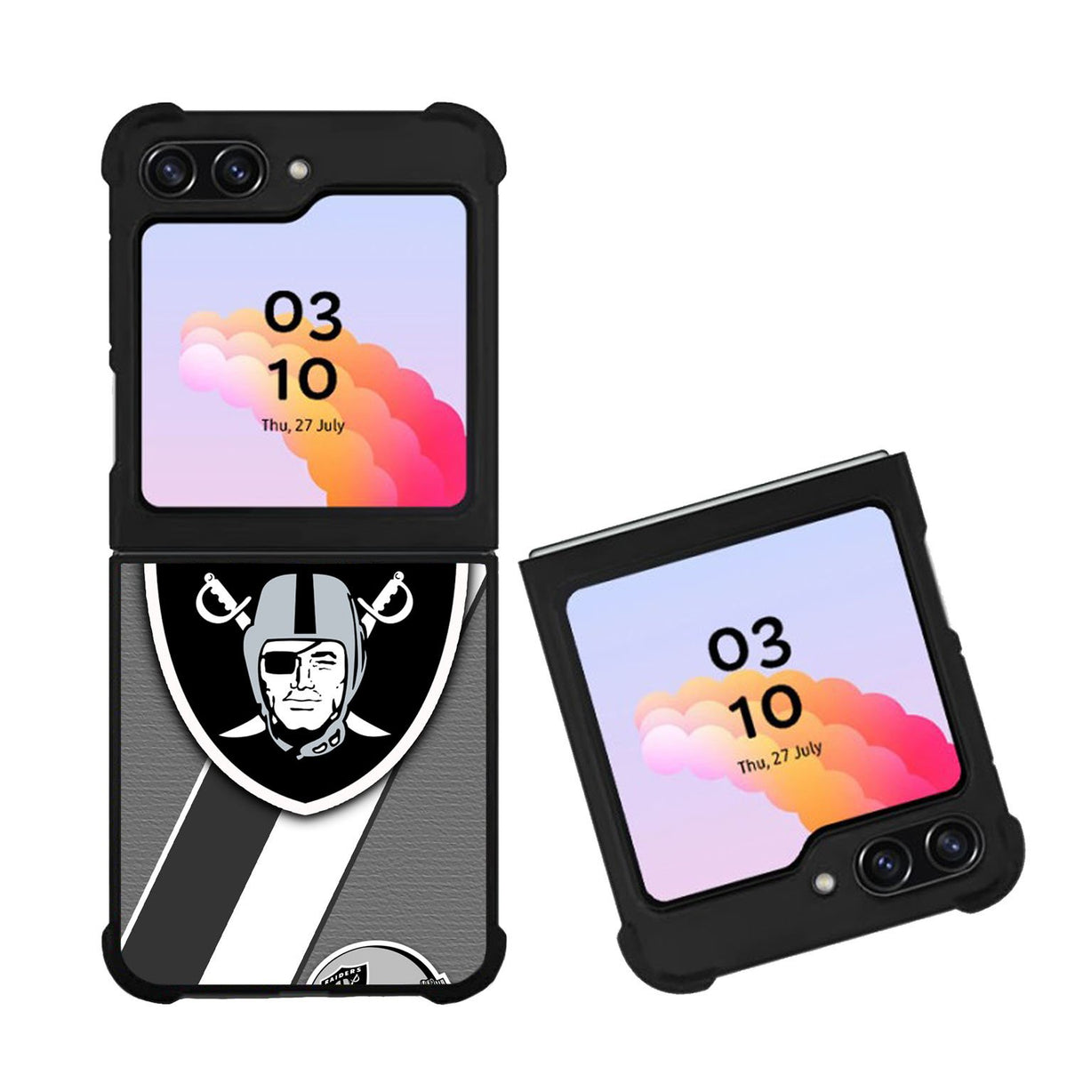 Oakland Raiders Black Gray Case Samsung Galaxy Z Flip 5 5G BC1812