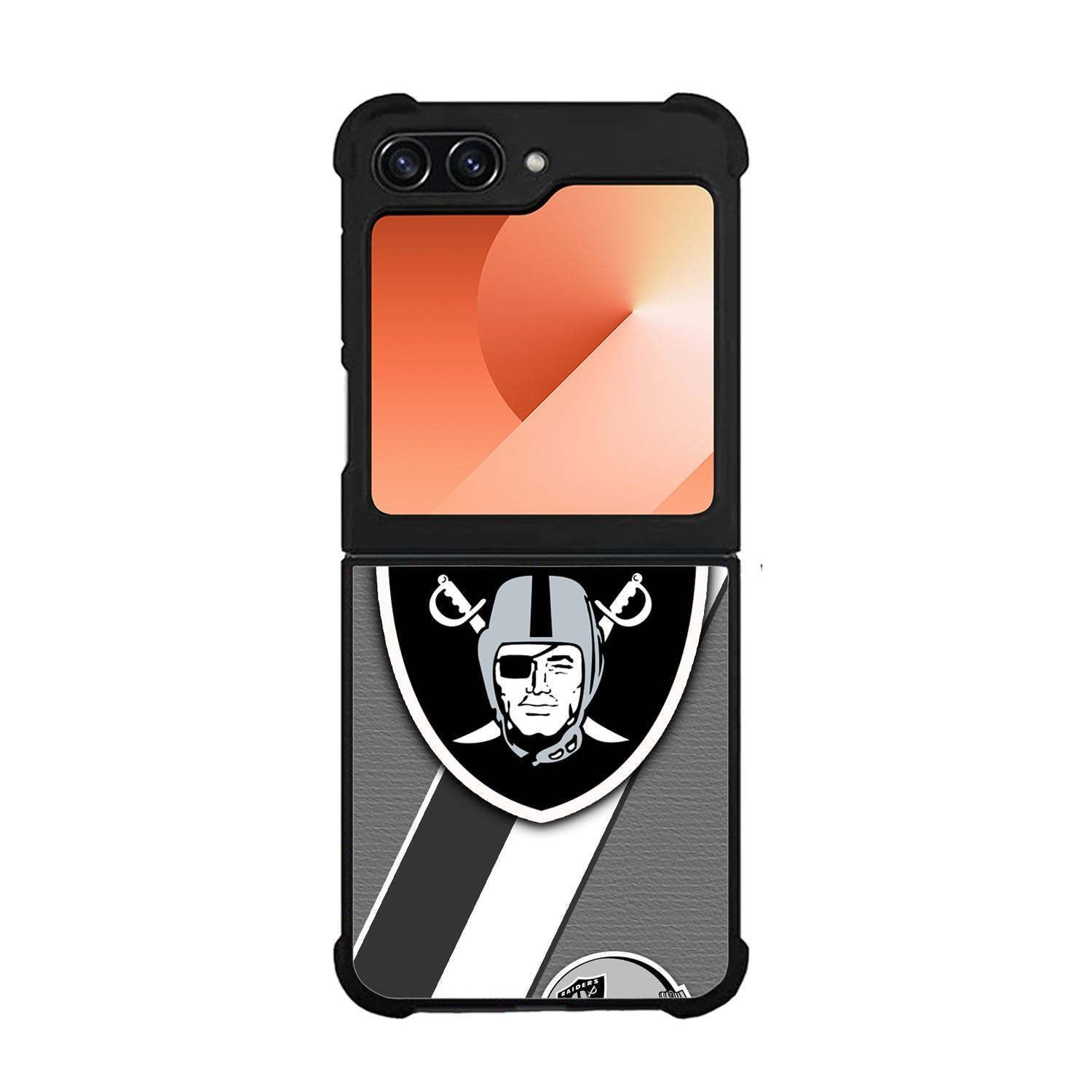 Oakland Raiders Black Gray Case Samsung Galaxy Z Flip 6 5G BC1812
