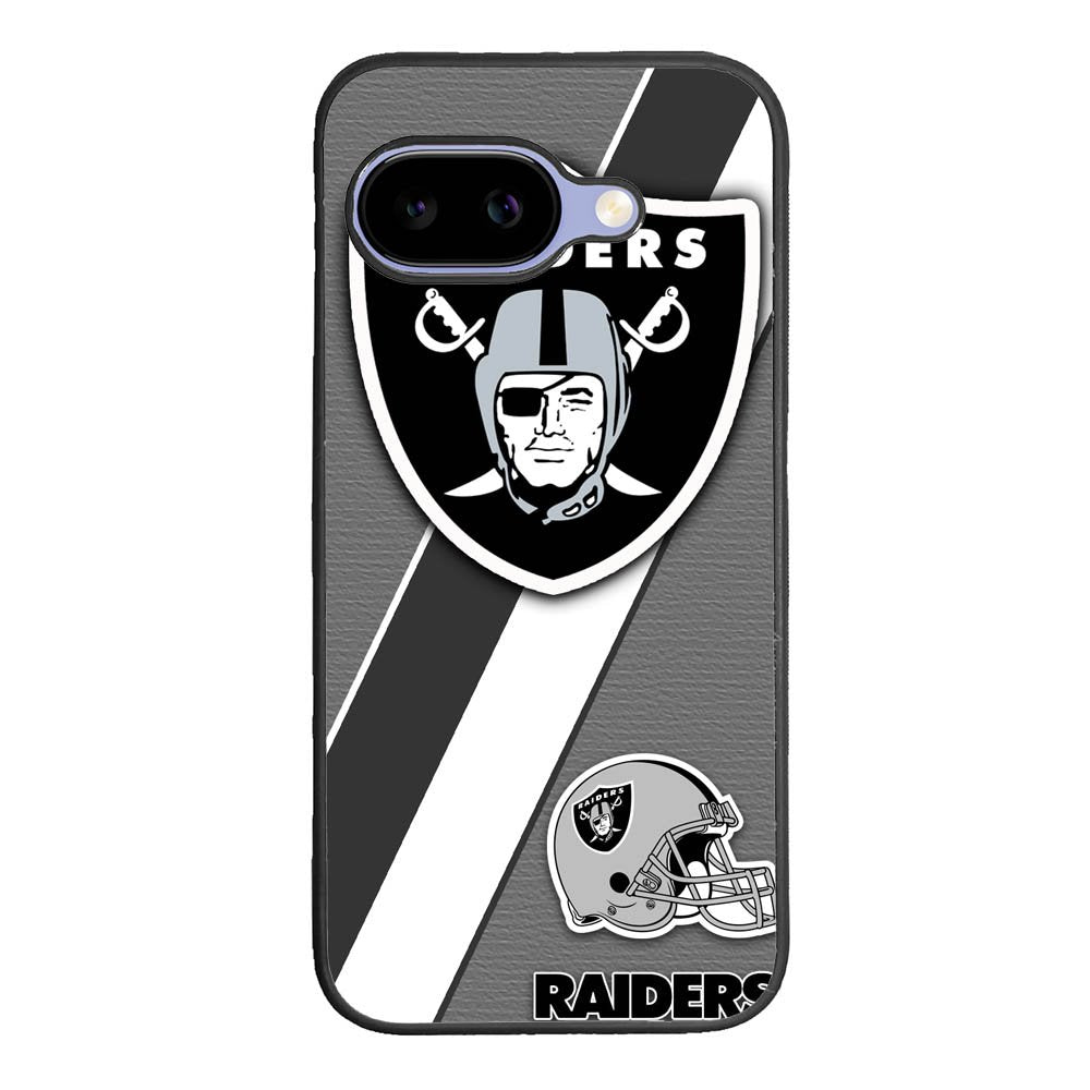 Oakland Raiders Black Gray Google Pixel 10A Case BC1812
