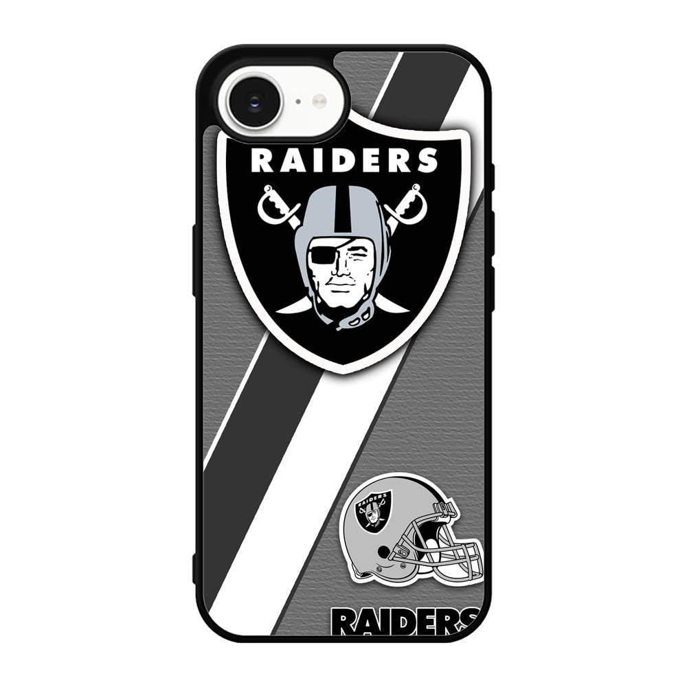 Oakland Raiders Black Gray iPhone 17e Case BC1812