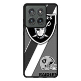 Oakland Raiders Black Gray Case Motorola Moto Edge 2025 BC1812