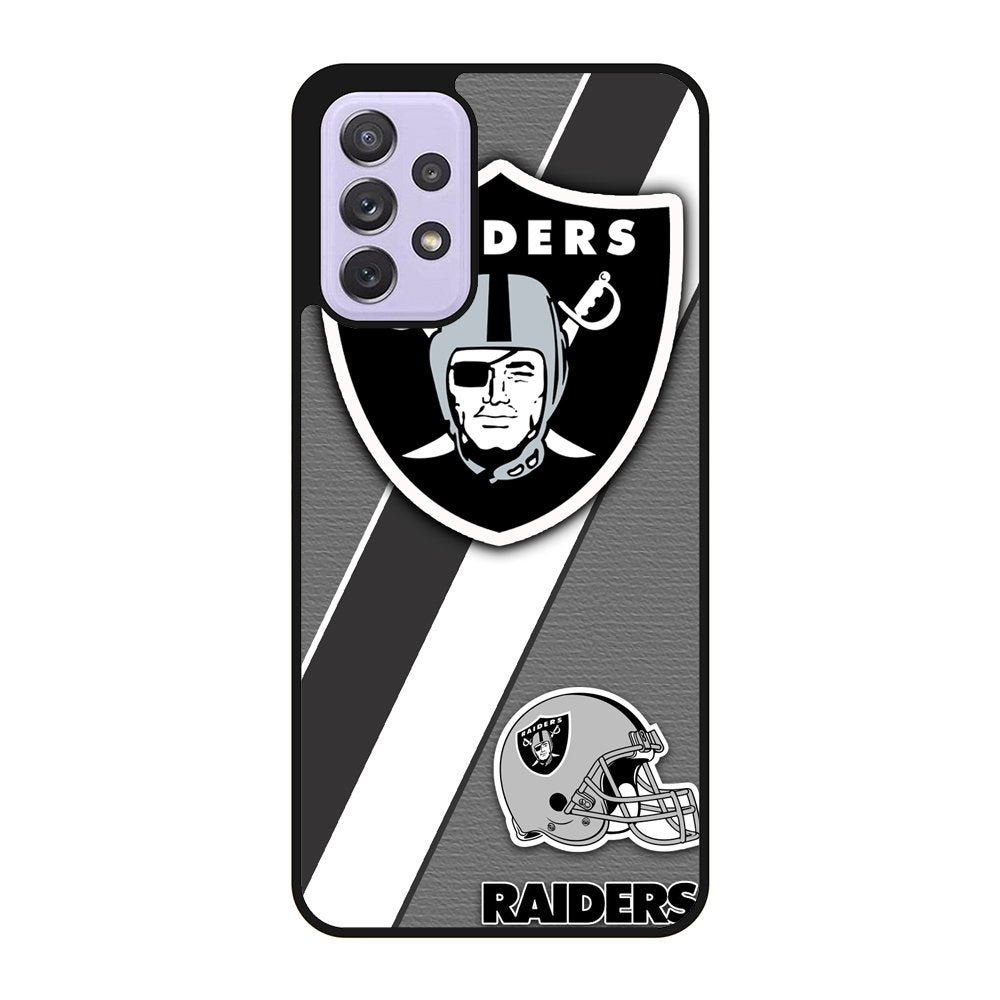 Oakland Raiders Black Gray Samsung Galaxy A23 5G Case BC1812