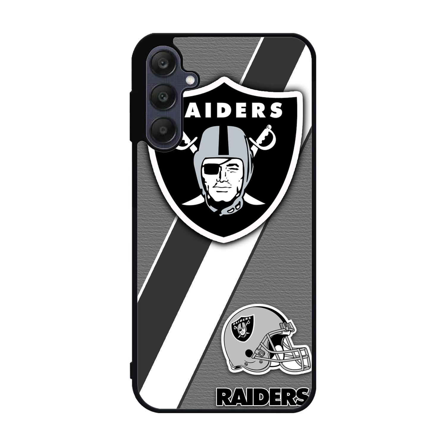 Oakland Raiders Black Gray Samsung Galaxy A25 5G Case BC1812
