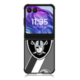 Oakland Raiders Black Gray Motorola Moto Razr 2024 , Moto Razr 50 Case FE1812