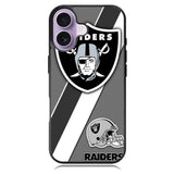 Oakland Raiders Black Gray iPhone 17 Case BC1812