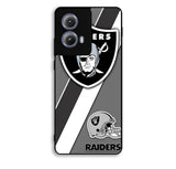 Oakland Raiders Black Gray Motorola Moto Edge 2024 Case BC1812
