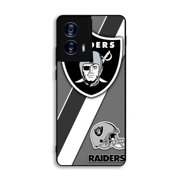 Oakland Raiders Black Gray Motorola Moto G Power 5G 2024 Case BC1812