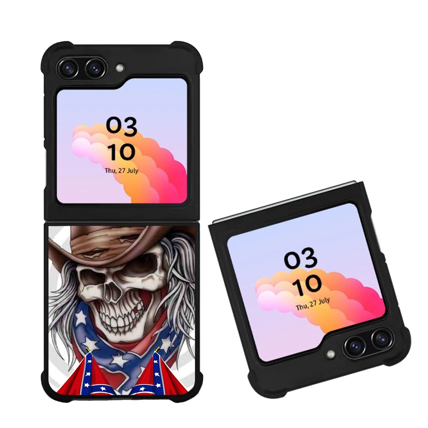 Rebel skull cowboy Case Samsung Galaxy Z Flip 5 5G BC1957