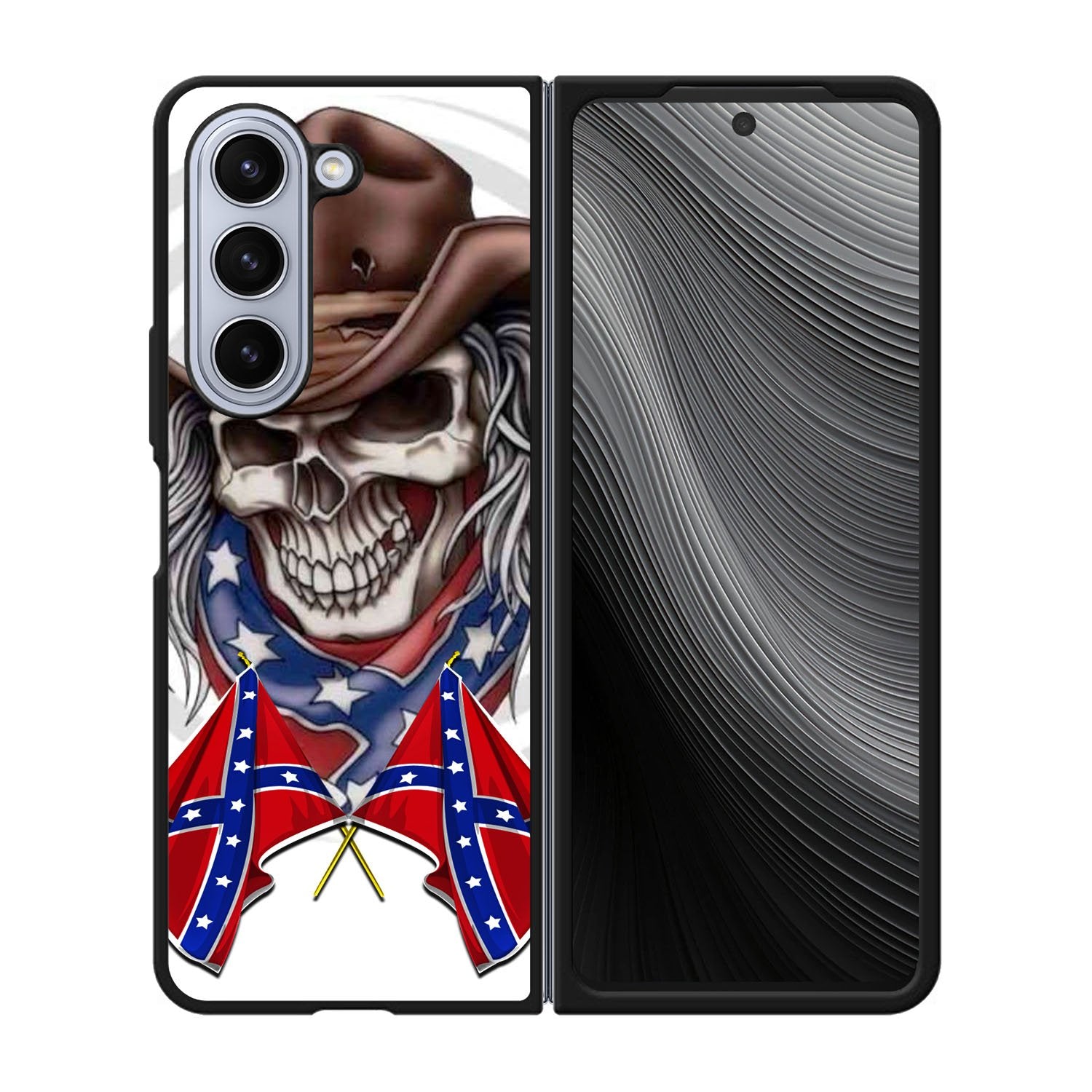 Rebel skull cowboy Case Samsung Galaxy z Fold 5 5G BC1957