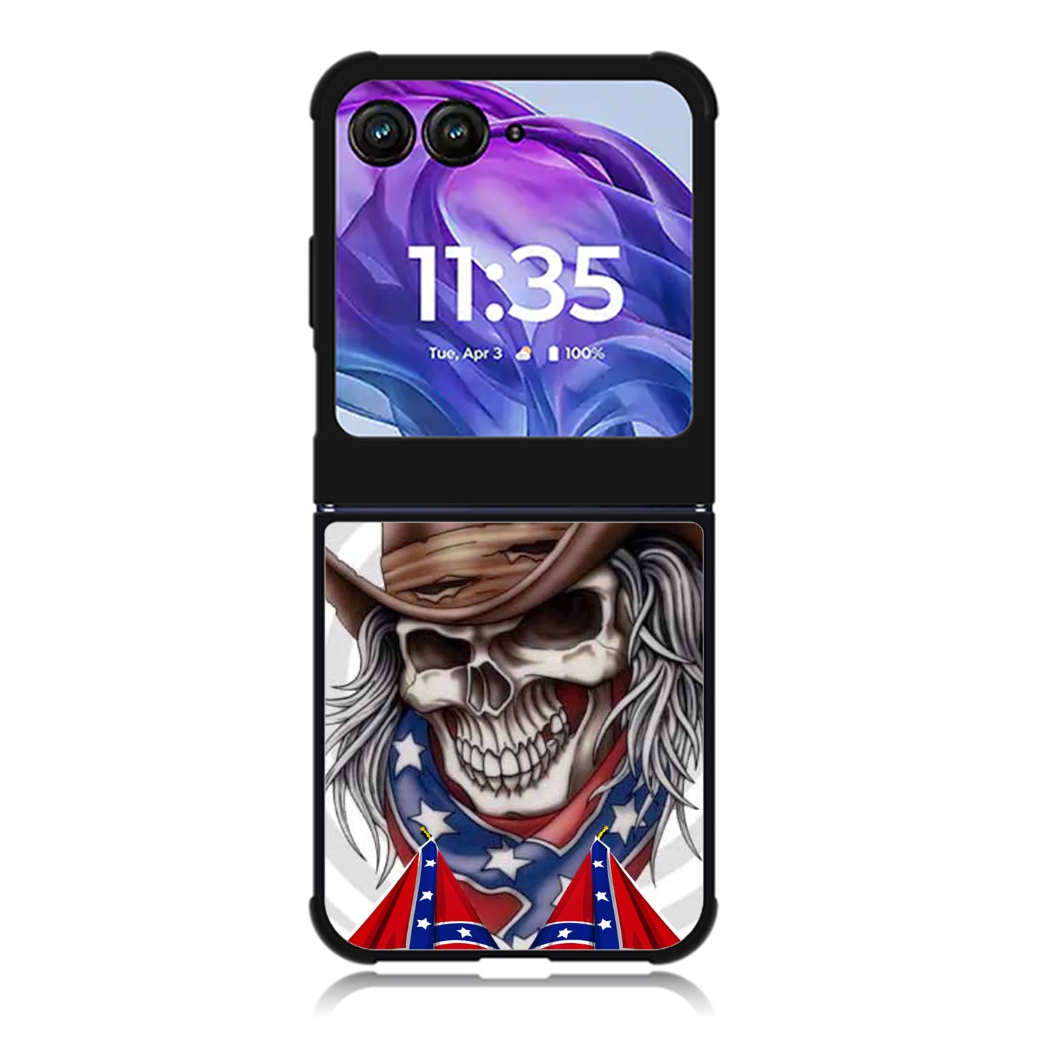 Rebel skull cowboy Motorola Moto Razr 2024 , Moto Razr 50 Case FE1957