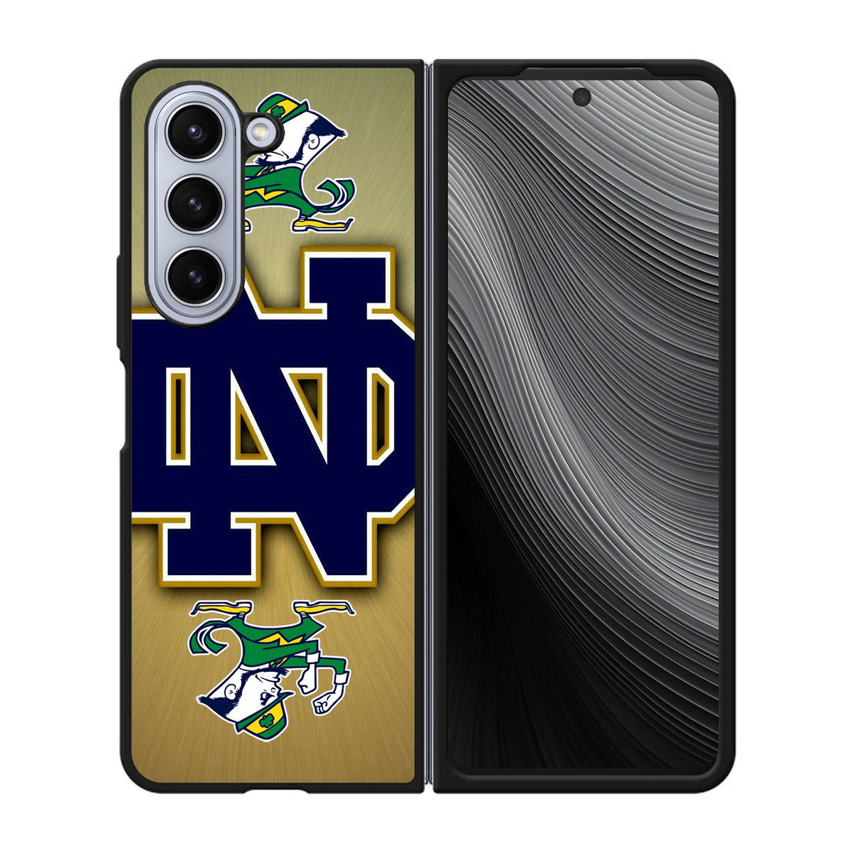 rare Notre Dame Fighting Irish Case Samsung Galaxy z Fold 5 5G BC1814