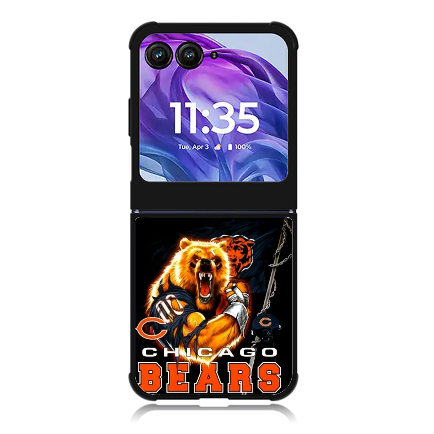 Rare Chicago Bears NFL Team Bear Mascot Motorola Moto Razr 2024 , Moto Razr 50 Case FE1815