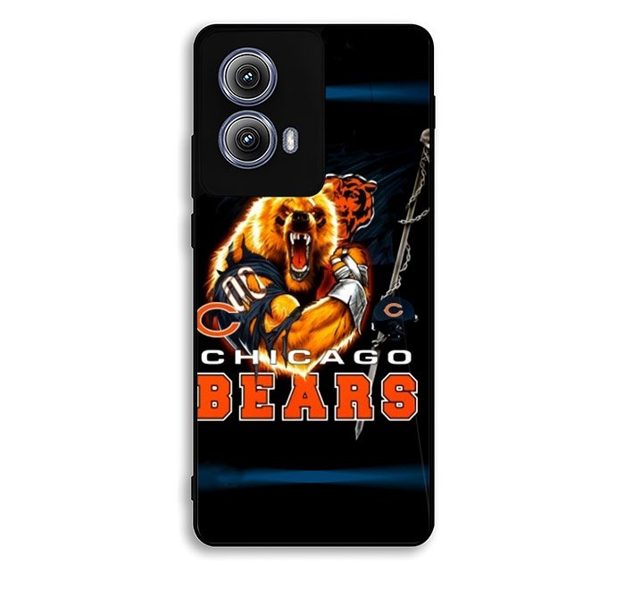 Rare Chicago Bears NFL Team Bear Mascot Motorola Moto Edge 2024 Case BC1815
