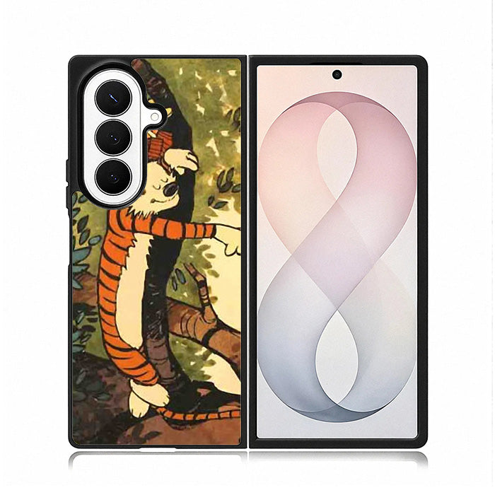 Sleep on The Tree Calvin And Hobbes Samsung Galaxy Z Fold 8 Ultra Case BC1873