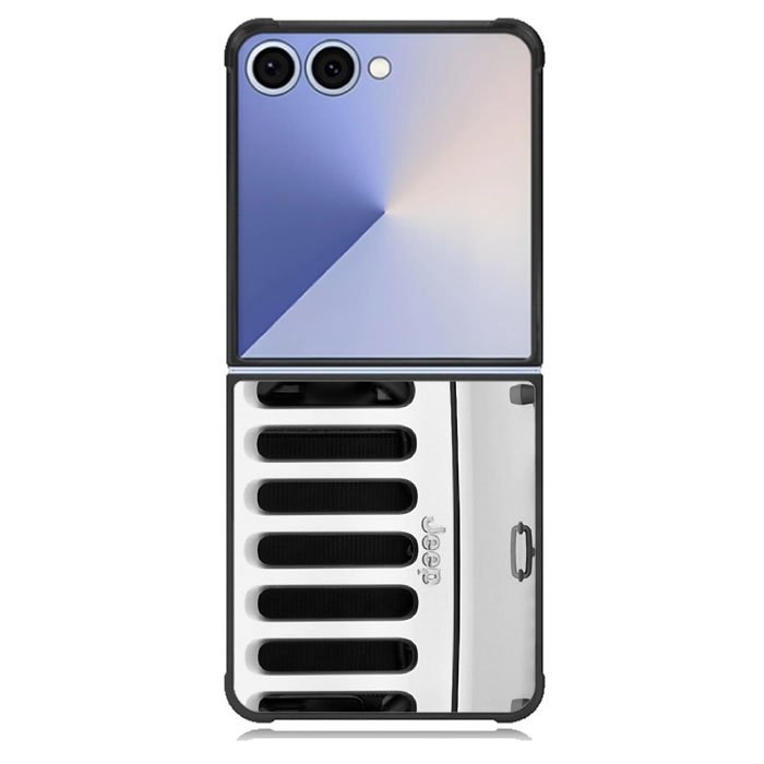 White Jeep Wrangler Samsung Galaxy Z Flip 7 Case BC1875