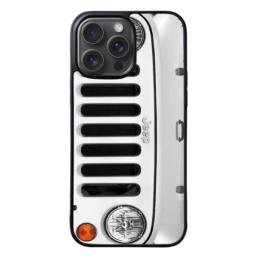 White Jeep Wrangler Case iPhone 15 Pro Max BC1875