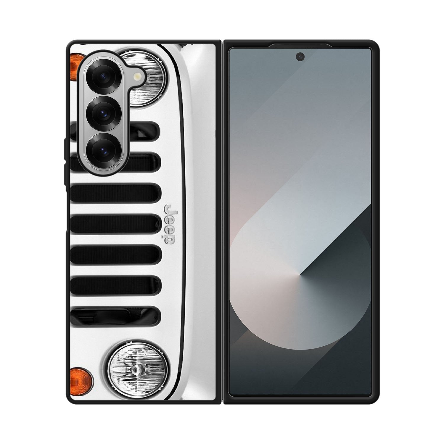 White Jeep Wrangler Case Samsung Galaxy Z Fold 6 5G BC1875