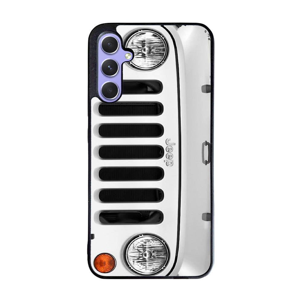 White Jeep Wrangler Case Samsung Galaxy A35 5G BC1875