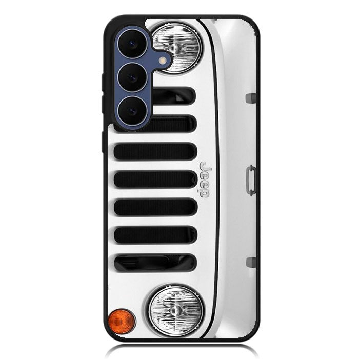 White Jeep Wrangler Samsung Galaxy S25 FE Case BC1875