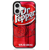 Dr Pepper Canned Can Drink Cola Soda Beverage Case iPhone 16 BC1880