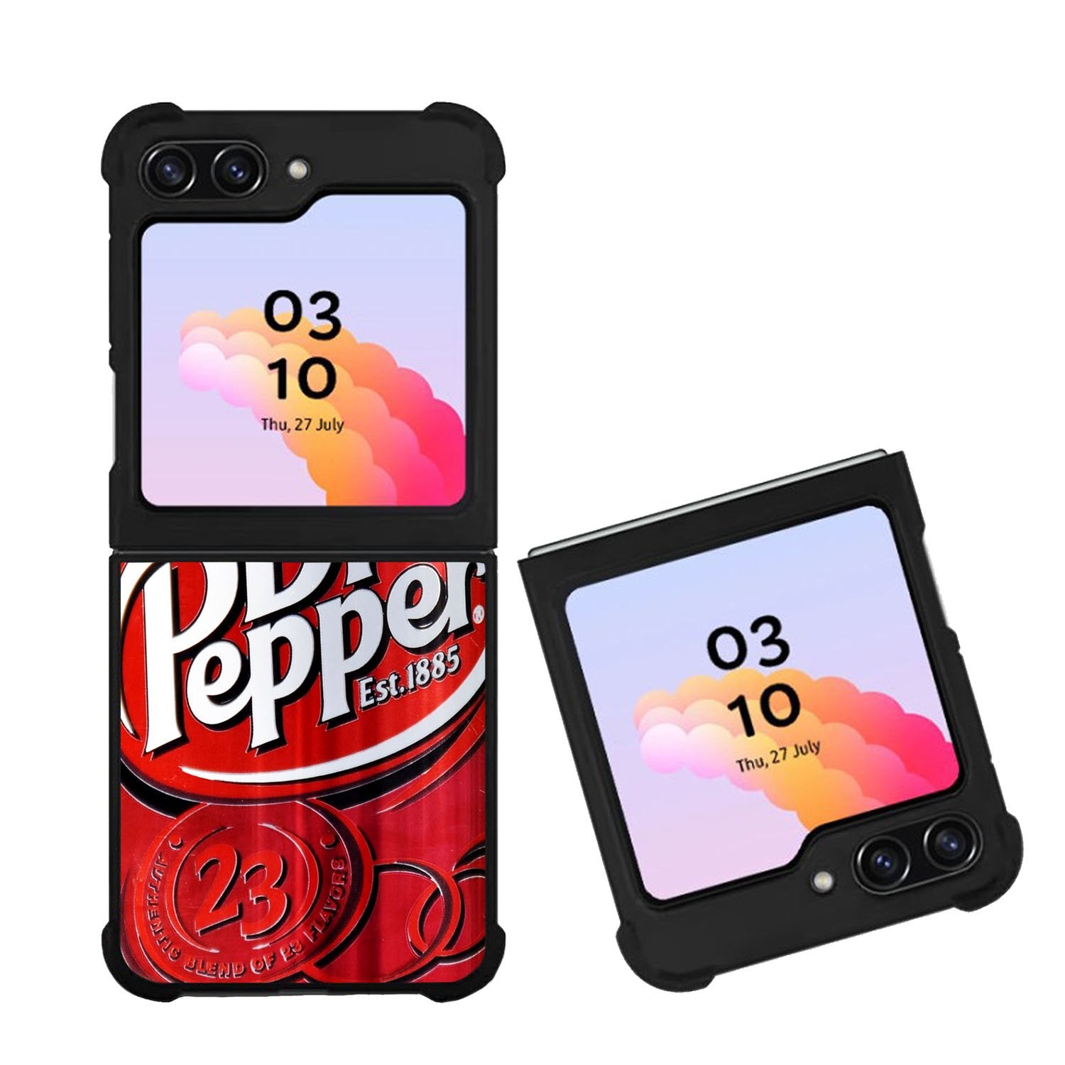 Dr Pepper Canned Can Drink Cola Soda Beverage Case Samsung Galaxy Z Flip 5 5G BC1880