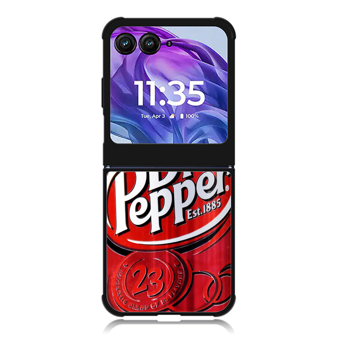 Dr Pepper Canned Can Drink Cola Soda Beverage Motorola Moto Razr Plus 2025/2024 Case, Moto Razr 50 Ultra 5G BC1880