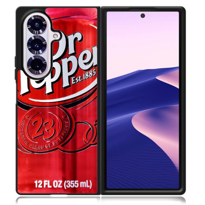 Dr Pepper Canned Can Drink Cola Soda Beverage Samsung Galaxy Z Fold 7 5G Case BC1880