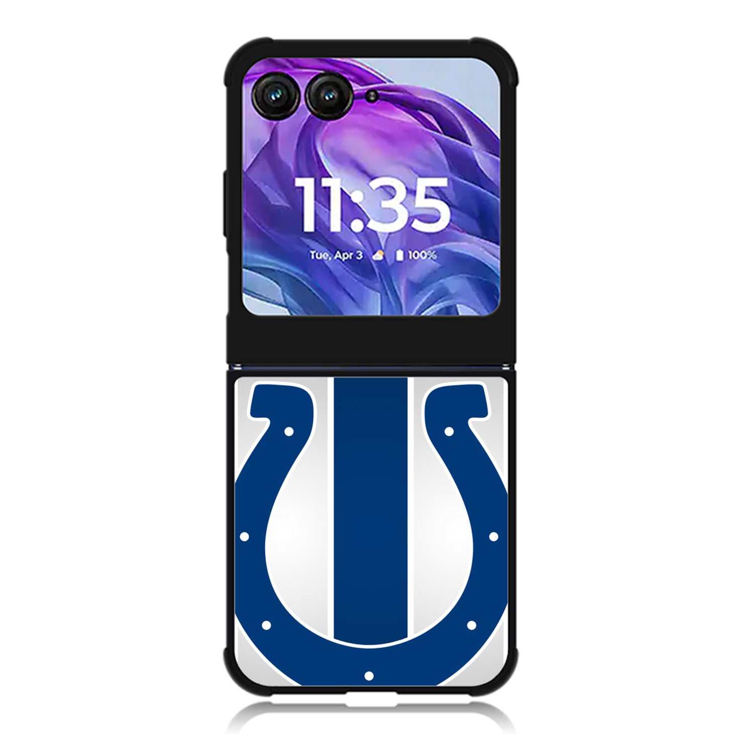 Indianapolis Colts silver Motorola Moto Razr 2024 , Moto Razr 50 Case FE1890