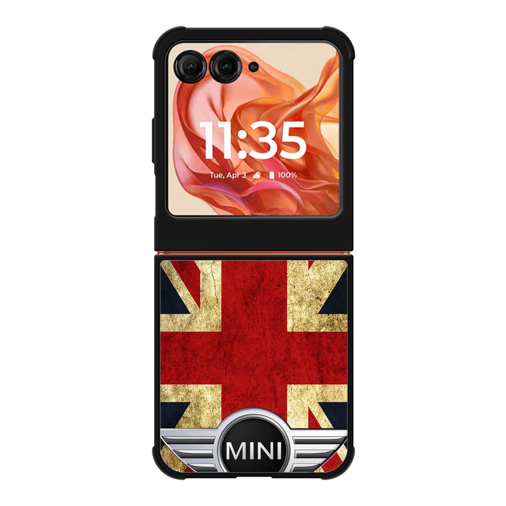 Mini Cooper Flag Jack Motorola Moto Razr 2025/2024 , Moto Razr 60/50 Case BC1891