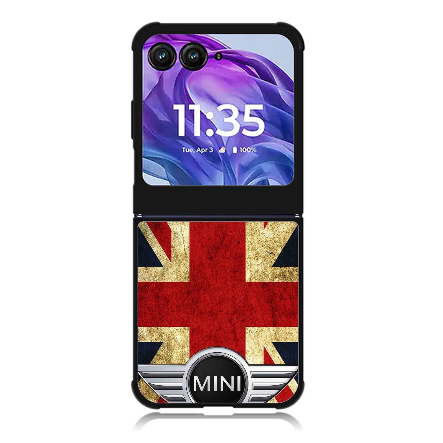 Mini Cooper Flag Jack Motorola Moto Razr 2024 , Moto Razr 50 Case FE1891