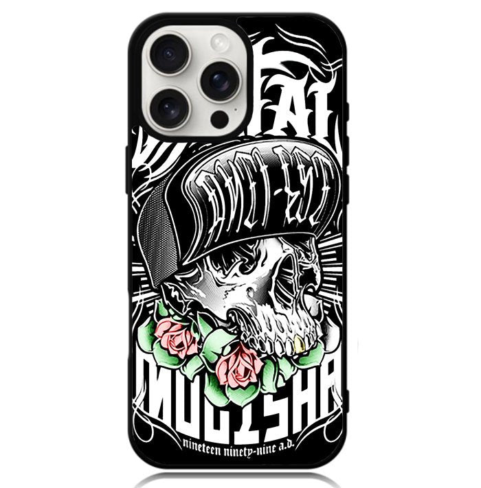 New Metal Mulisha Rose Of Skull Case iPhone 16 Pro BC1894