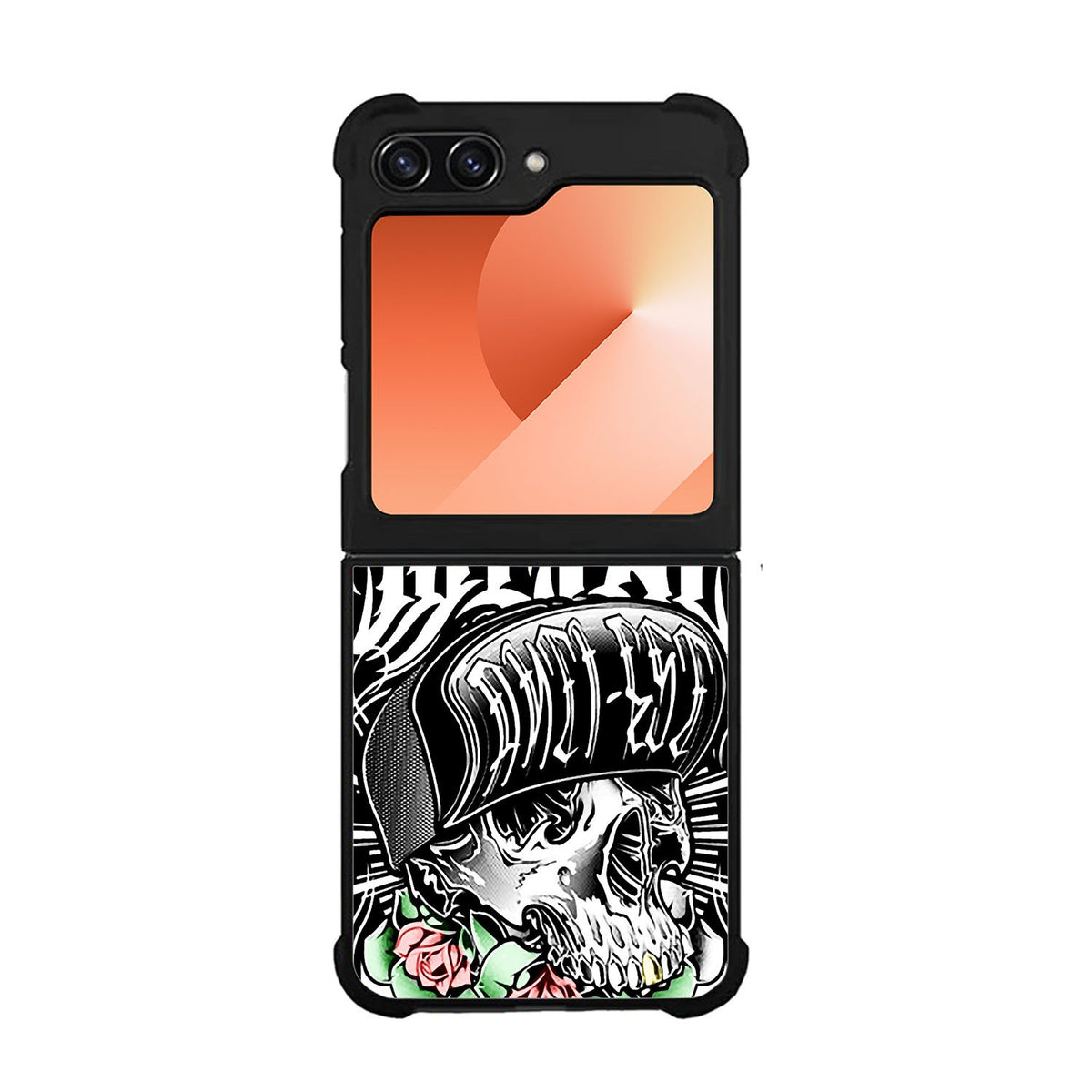 New Metal Mulisha Rose Of Skull Case Samsung Galaxy Z Flip 6 5G BC1894