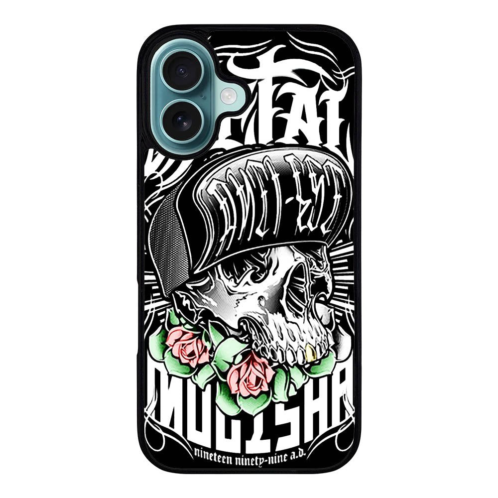 New Metal Mulisha Rose Of Skull Case iPhone 16 Plus BC1894