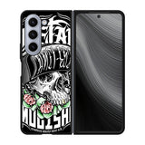 New Metal Mulisha Rose Of Skull Case Samsung Galaxy z Fold 5 5G BC1894