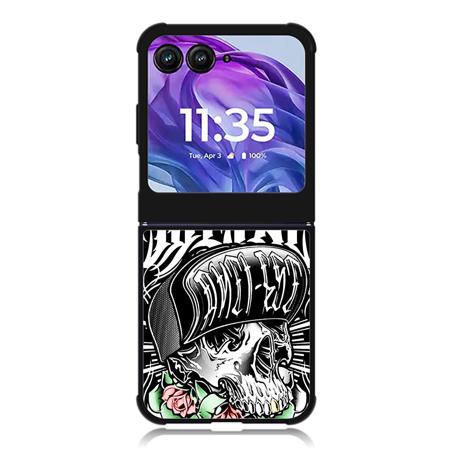 New Metal Mulisha Rose Of Skull Motorola Moto Razr 2024 , Moto Razr 50 Case FE1894