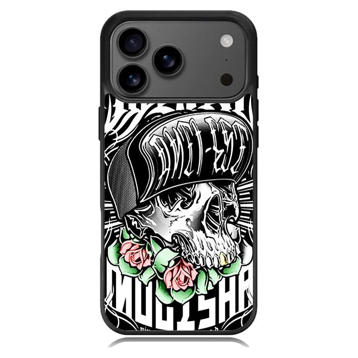 New Metal Mulisha Rose Of Skull iPhone 17 Pro Case BC1894