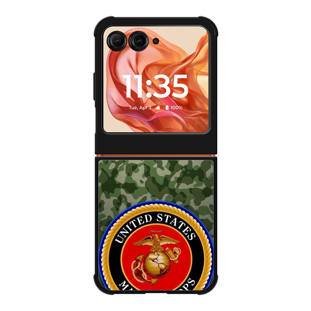 US Marine Corps USMC Motorola Moto Razr 2025/2024 , Moto Razr 60/50 Case BC1896