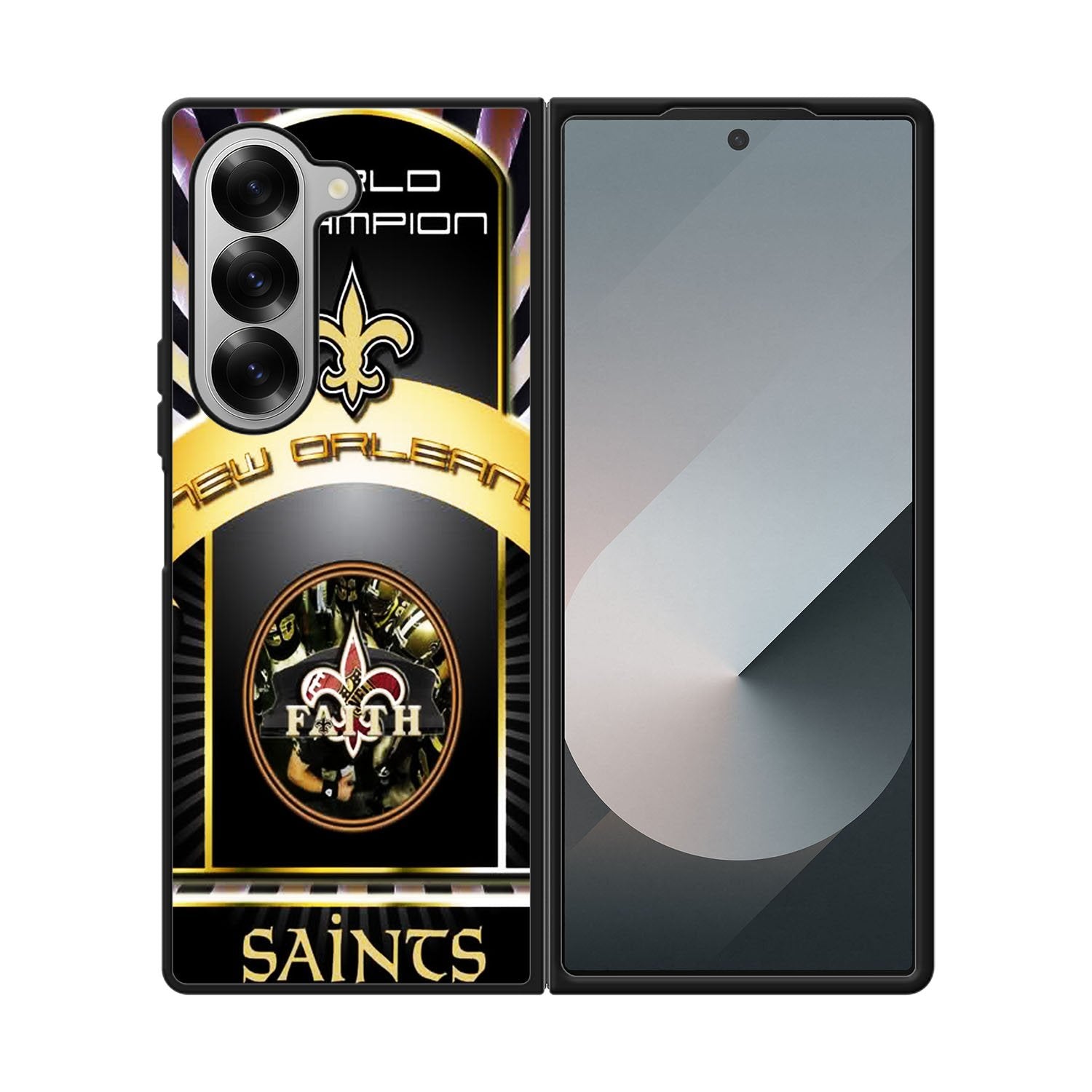 New Orleans Saints NFL Worl Champion Case Samsung Galaxy Z Fold 6 5G BC1904