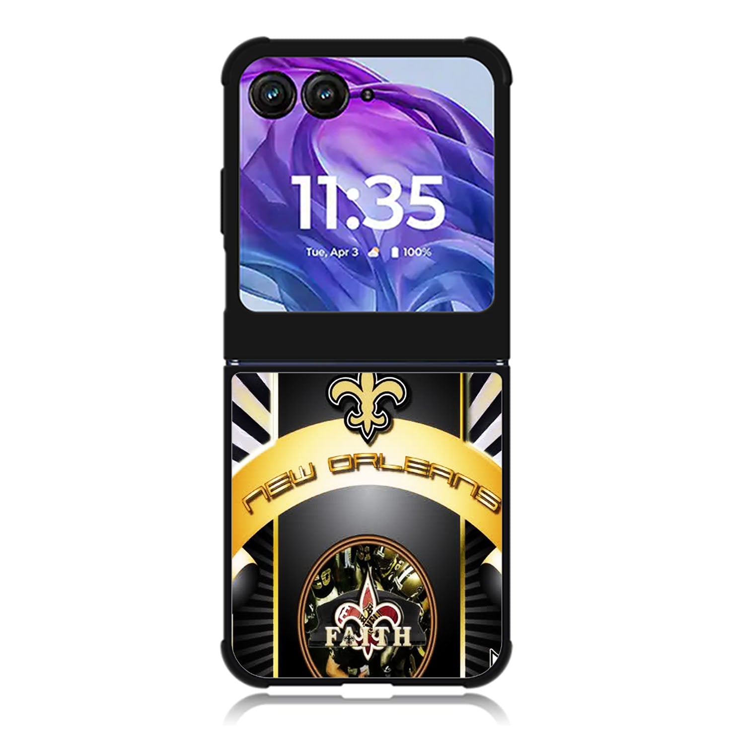 New Orleans Saints NFL Worl Champion Motorola Moto Razr 2024 , Moto Razr 50 Case FE1904