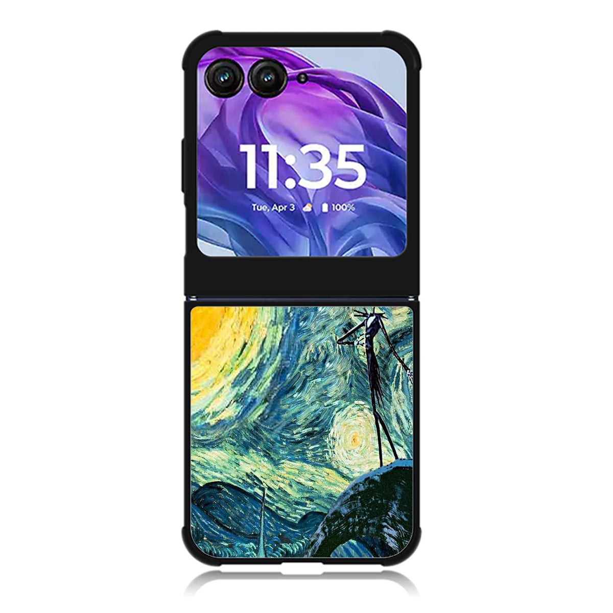 Nightmare Before Christmas Jack Van Gogh Motorola Moto Razr 2024 , Moto Razr 50 Case FE1923