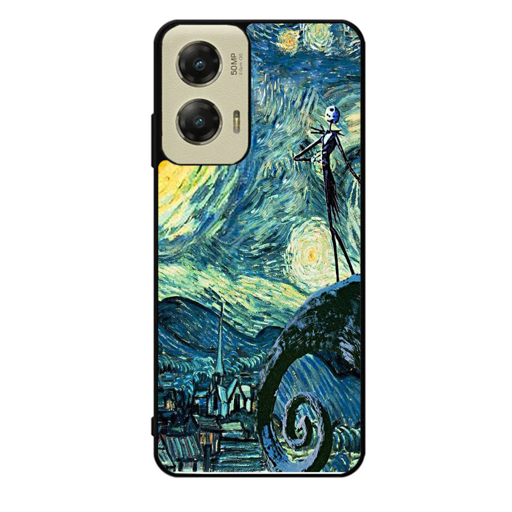 Nightmare Before Christmas Jack Van Gogh Case Motorola Moto G Stylus 2024 5G BC1923