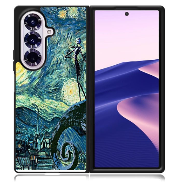 Nightmare Before Christmas Jack Van Gogh Samsung Galaxy Z Fold 7 5G Case BC1923