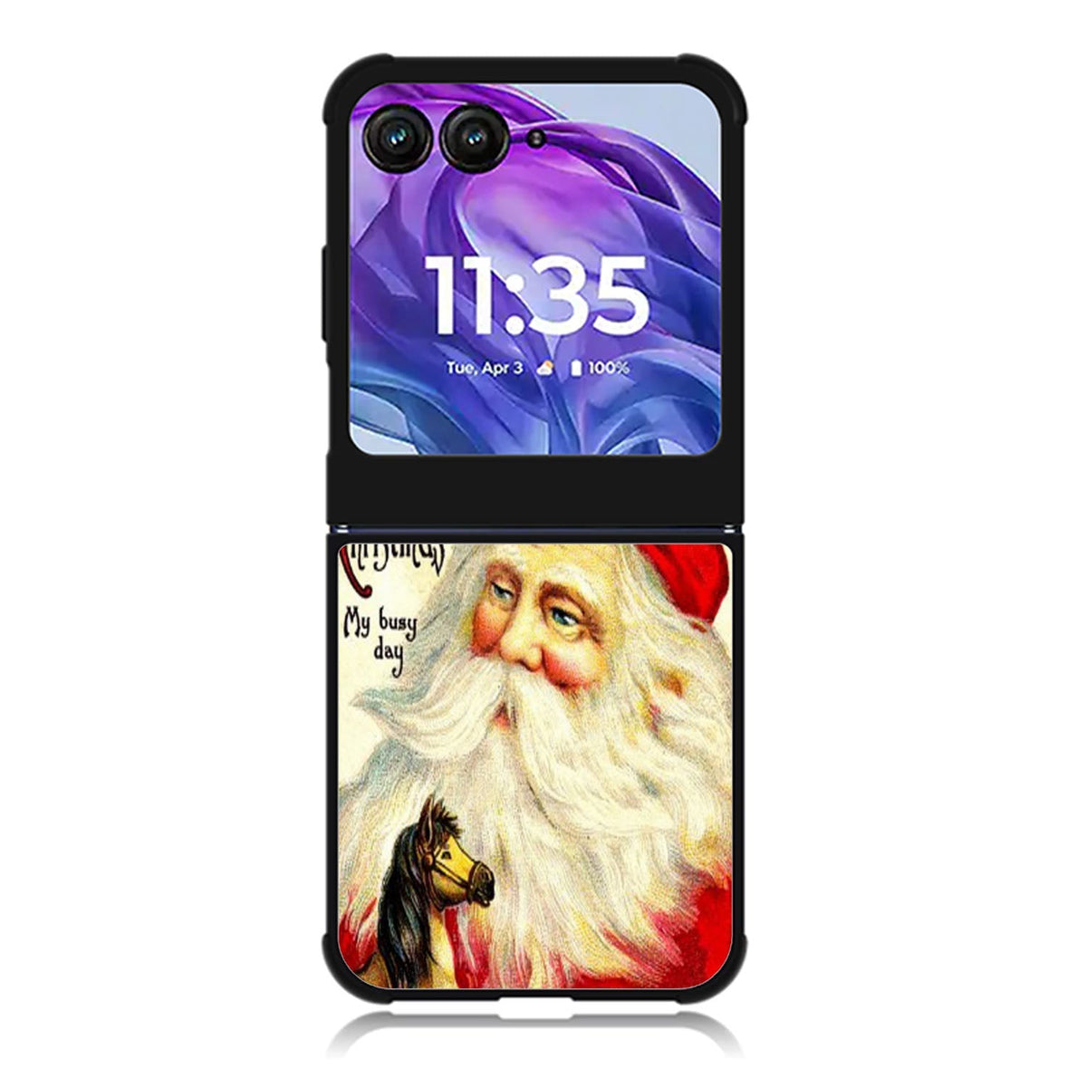 Merry Christmas My Busy Day Motorola Moto Razr 2024 , Moto Razr 50 Case FE1924