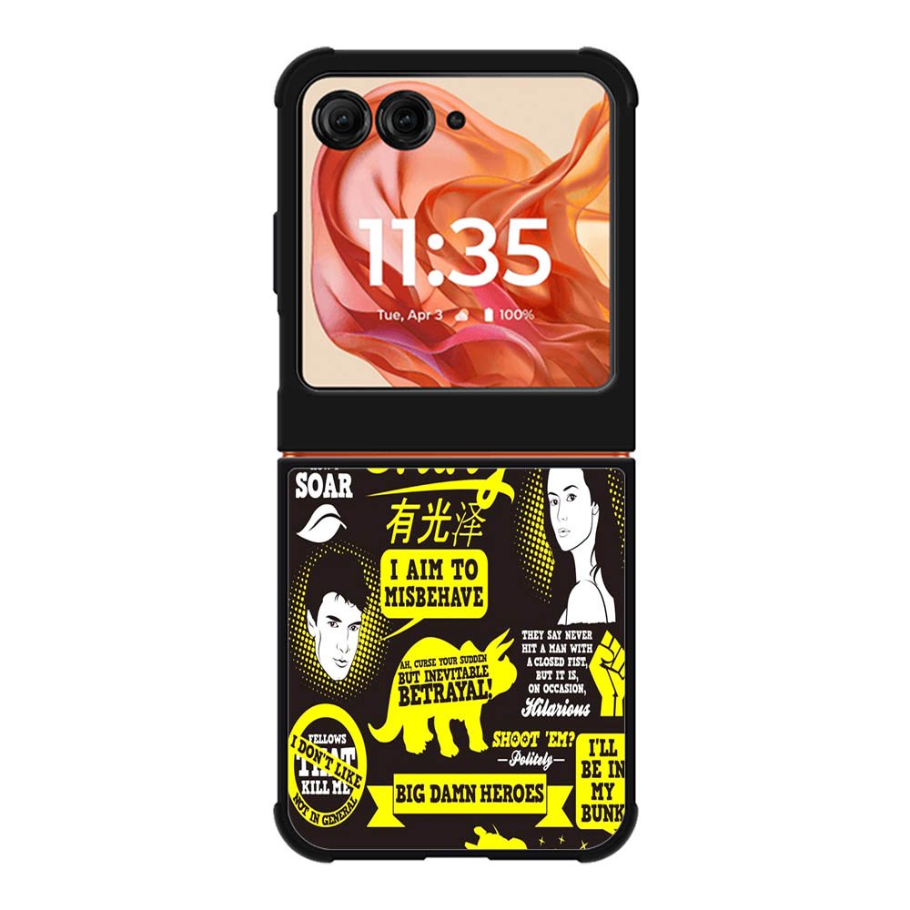 Firefly Serenity Collage Quotes Motorola Moto Razr 2025/2024 , Moto Razr 60/50 Case BC1931