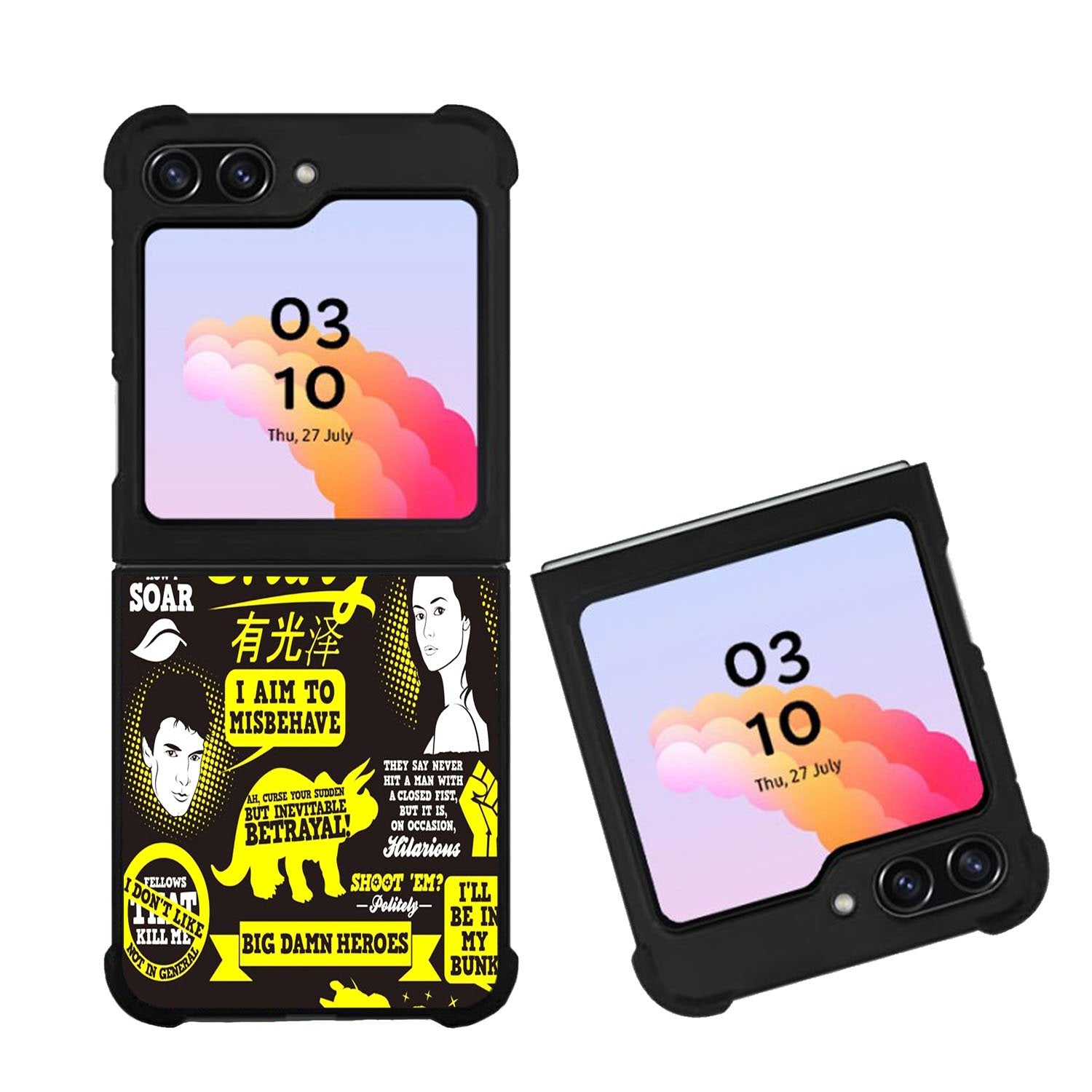 Firefly Serenity Collage Quotes Case Samsung Galaxy Z Flip 5 5G BC1931