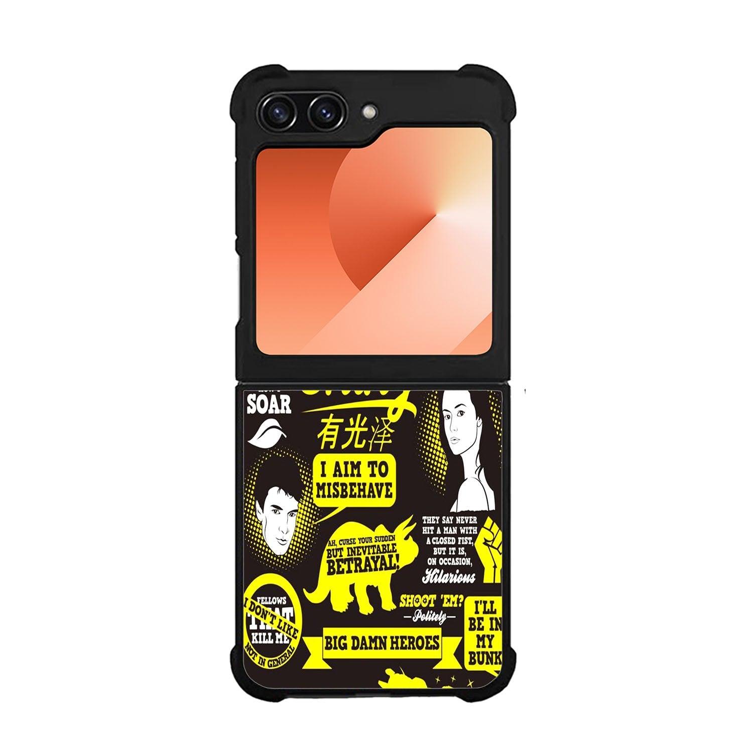 Firefly Serenity Collage Quotes Case Samsung Galaxy Z Flip 6 5G BC1931