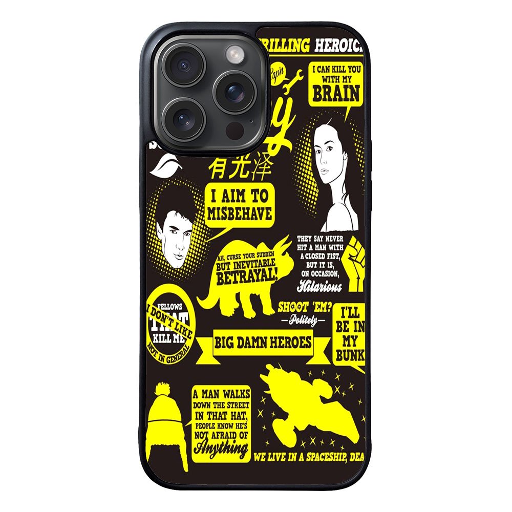 Firefly Serenity Collage Quotes Case iPhone 15 Pro BC1931